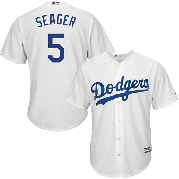 Los Angeles Dodgers Corey Seager Men's Majestic White Home Cool Base Player Jersey - Sports Nut Emporium