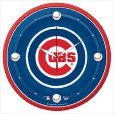 Chicago Cubs wall clock - Sports Nut Emporium