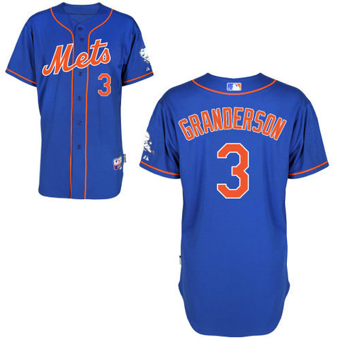 Curtis Granderson New York Mets # 3 Blue Alternate Home Cool Base Stitched MLB Jersey - Sports Nut Emporium