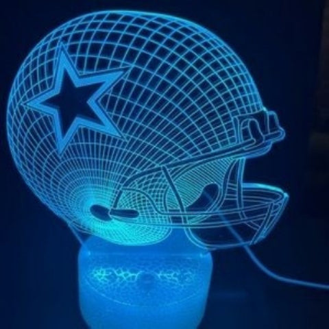 Dallas Cowboys 3D  Optical illusion light