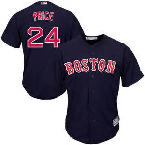 David Price Navy Blue Mens Cool Base Stitched MLB Jersey - Sports Nut Emporium