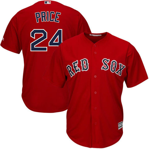 David Price Boston  Red Sox Cool Base  Red Stitched MLB Jersey - Sports Nut Emporium