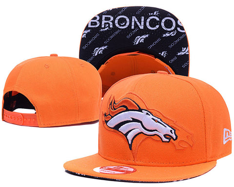 Men's Denver Broncos New Era Orange  Side 9FIFTY Adjustable Snapback Hat - Sports Nut Emporium