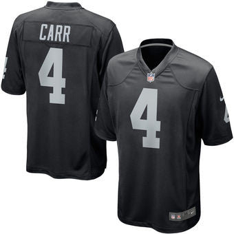Derek Carr Oakland Raiders Black Elite jersey - Sports Nut Emporium