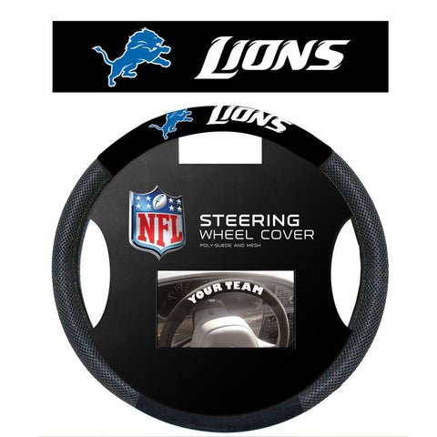 Detroit Lions poly suede Steering Wheel Cover - Sports Nut Emporium