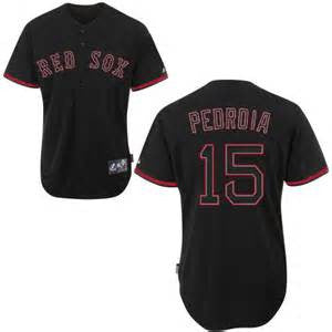 Dustin Pedroia  Boston Red Sox Black Fashion stitched MLB jersey - Sports Nut Emporium