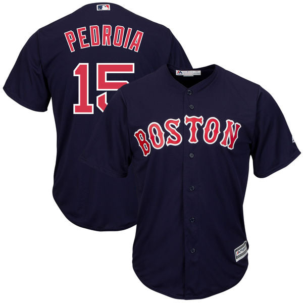 Dustin Pedroia Boston Red Sox Majestic Cool Base  Player Jersey - Navy - Sports Nut Emporium