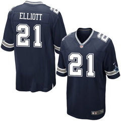 Ezekiel Elliott Dallas Cowboys Navy Blue NFL Jersey - Sports Nut Emporium
