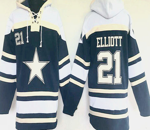 Ezekiel Elliott Dallas Cowboys Sawyer pullover hoodie - Sports Nut Emporium