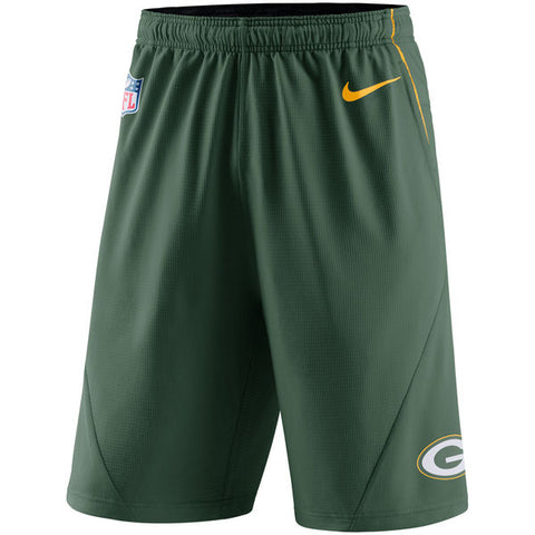 Green Bay Packers Nike  Men's Green Fly XL 5.0 Performance Shorts - Sports Nut Emporium