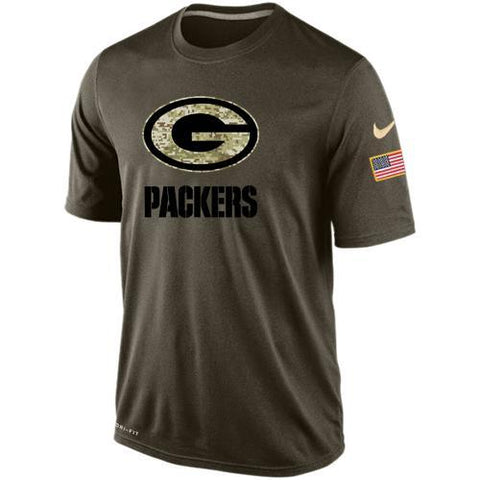 Green Bay Packers Salute To Service Light Green Men's tee Shirt - Sports Nut Emporium