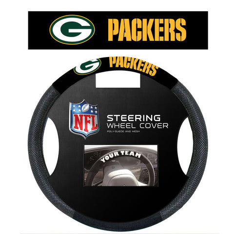 Green Bay Packers poly Suede Steering Wheel Cover - Sports Nut Emporium