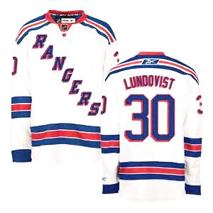 Henrik Lundqvist  New York Rangers #30 White Stitched NHL Jersey - Sports Nut Emporium