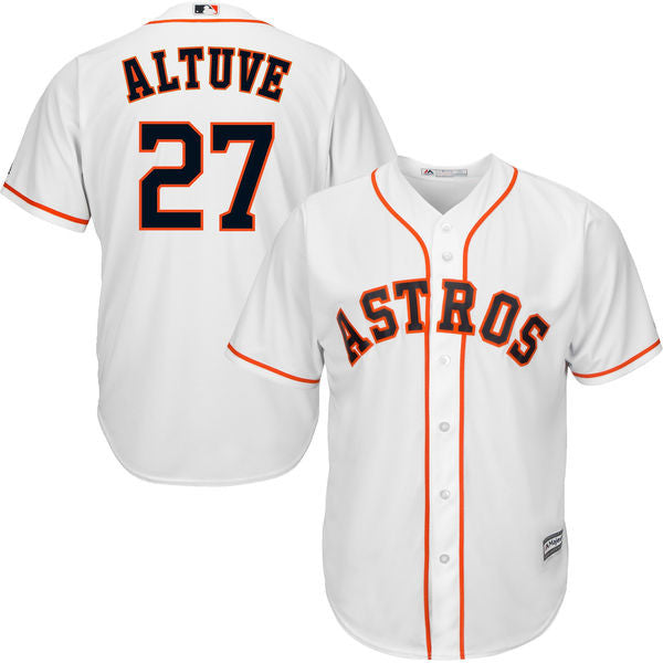  Majestic Athletic Houston Astros - Camiseta con botón completo  personalizado (cualquier nombre/#) o réplica de camiseta con licencia en la  espalda en blanco : Deportes y Actividades al Aire Libre