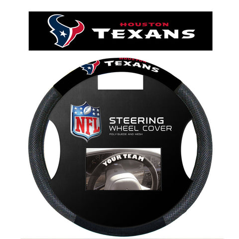 Houston Texans poly Suede Steering Wheel Cover - Sports Nut Emporium