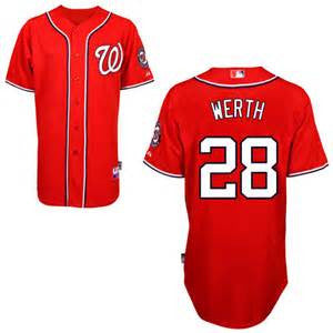 Jayson Werth Red mens  Cool Base Stitched Baseball Jersey - Sports Nut Emporium
