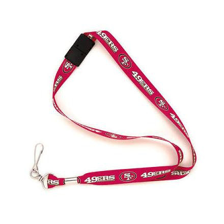 San Fransisco 49ers lanyard and ID holder - Sports Nut Emporium