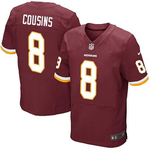 Kirk Cousins Burgundy  Men's Stitched NFL Elite Jersey - Sports Nut Emporium