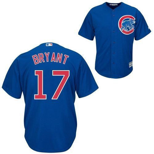 Men's Chicago Cubs Kris Bryant Majestic Royal Alternate Cool Base Player  Jersey