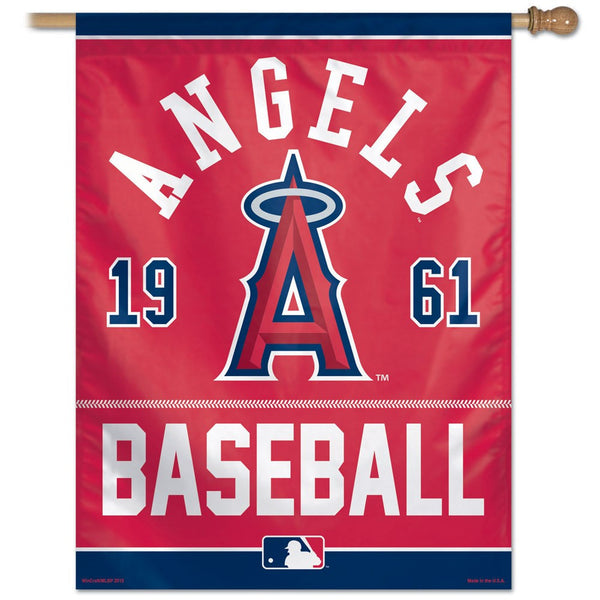 Los Angeles Angels year Of Inception Vertical Flag - Sports Nut Emporium