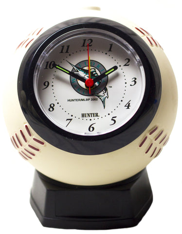 Miami Marlins baseball shaped alarm clock - Sports Nut Emporium