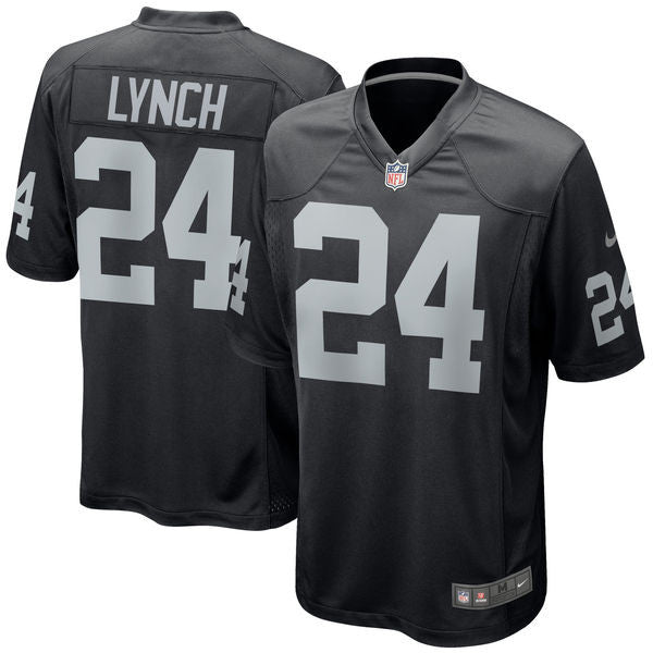 Marshawn Lynch Oakland Raiders Men's Nike jersey -Black - Sports Nut Emporium