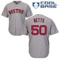 Mookie Betts Boston Red Sox Gray Cool Base Jersey - Sports Nut Emporium