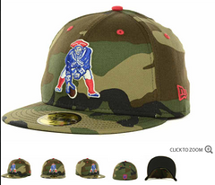 New England Patriots Pop Fifty Camo Fitted Hat - Sports Nut Emporium