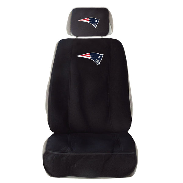 New England Patriots Seat Cover and Head rest Combination - Sports Nut Emporium