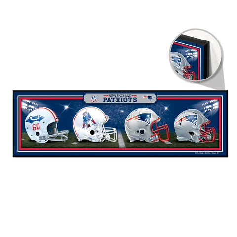 New England Patriots Helmet Evolution Sign - Sports Nut Emporium