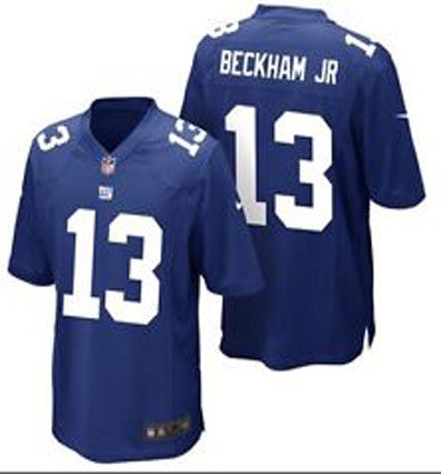 Nike New York Giants No13 Odell Beckham Jr Royal Blue/White Men's Stitched NFL Elite Fadeaway Fashion Jersey