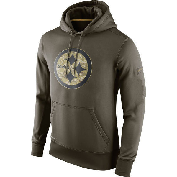 Pittsburgh Steelers Salute to Military Pullover Sweatshirt - Sports Nut Emporium