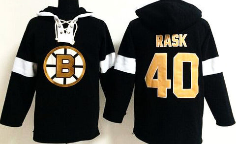 Tuukka Rask Men's Boston Bruins Cream NHL Jersey - Sawyer Hooded Sweat