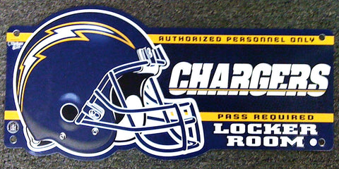 San Diego Chargers Locker Room Sign - Sports Nut Emporium