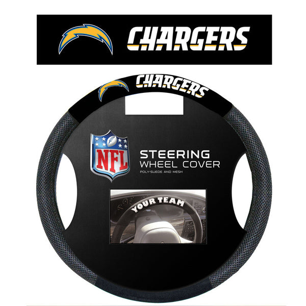 San Diego Chargers poly Suede Steering Wheel Cover - Sports Nut Emporium