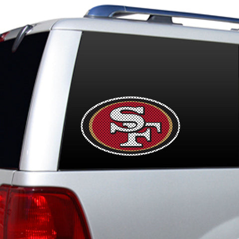 San Fransisco 49ers Large window Decal - Sports Nut Emporium