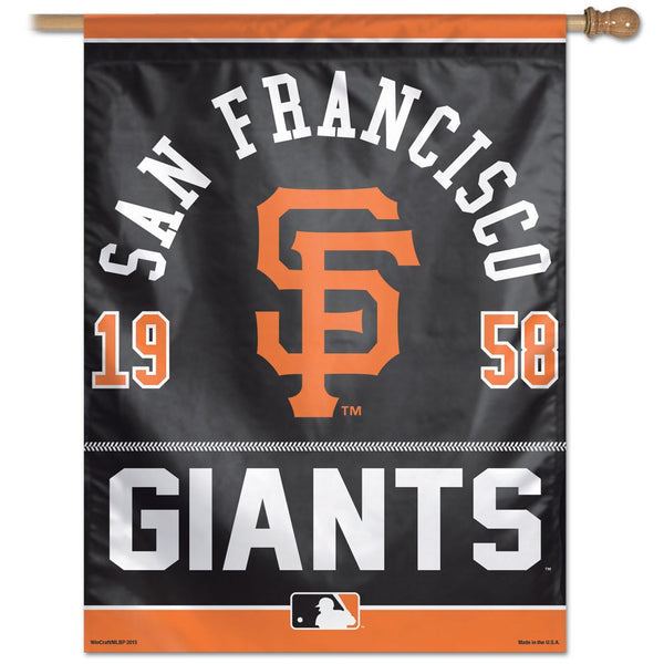 San Fransisco Giants Year of Inception Vertical Flag - Sports Nut Emporium