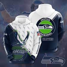 Seattle Seahawks 3D design pullover hoodie