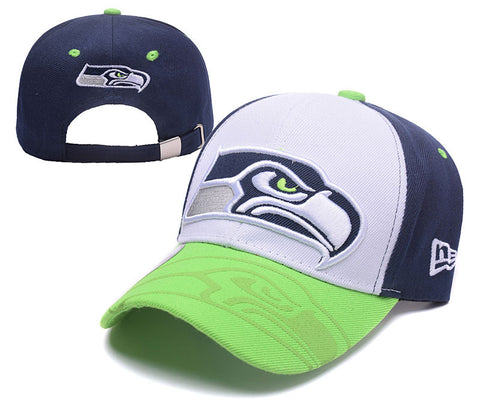 Seattle Seahawks Curved Bill Snap Back Hat - Sports Nut Emporium