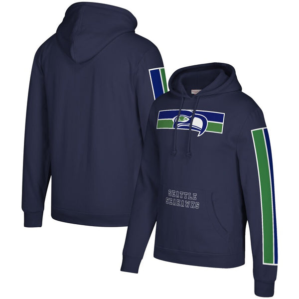 Seattle Seahawks Gridiron Pullover Hoodie Sweatshirt - Sports Nut Emporium