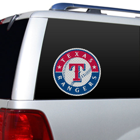Texas Rangers Large Window Film - Sports Nut Emporium