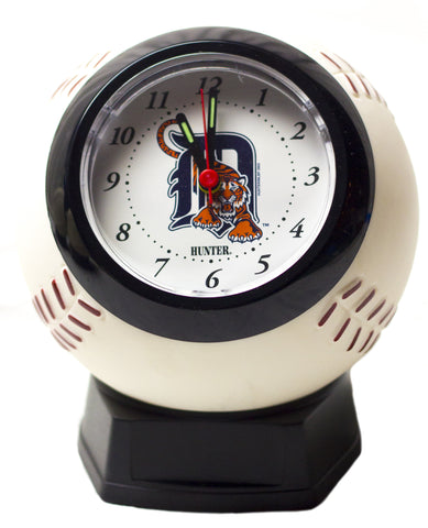 Detroit Tigers baseball shaped alarm clock - Sports Nut Emporium
