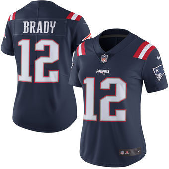 Tom Brady Women's New England Patriots Nike Navy Color Rush Limited Jersey - Sports Nut Emporium