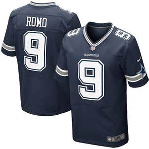 Tony Romo Nike Elite NFL football jersey (Blue) - Sports Nut Emporium