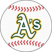 Oakland A's baseball floor mat - Sports Nut Emporium