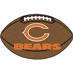 Chicago Bears football shaped mat - Sports Nut Emporium