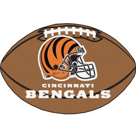 Cincinnati Bengals football shaped mat - Sports Nut Emporium