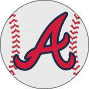 Atlanta Braves baseball floor mat - Sports Nut Emporium