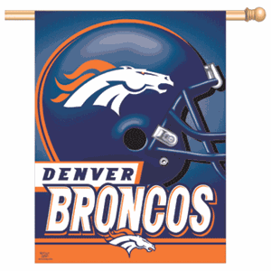 Denver Broncos vertical flag - Sports Nut Emporium