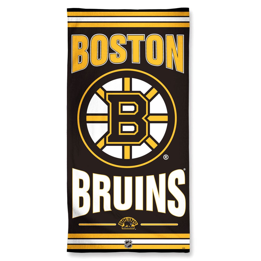 Boston Bruins Fiber Beach Towel 30" x 60" - Sports Nut Emporium